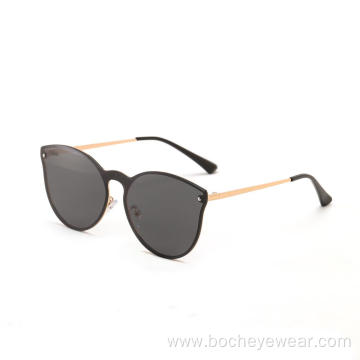 Wholesale Fashion Women one piece lens Frames UV 400 Shades Sun Glasses Sunglasses 2021